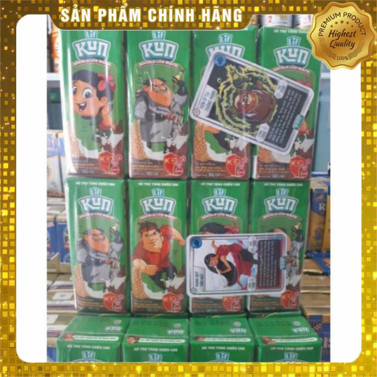 Lốc 4 hộp sữa trái cây lif kun 180ml