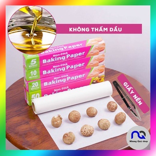 Cuộn giấy nến nướng bánh loại 5m - 10m, chống dính chịu nhiệt cao - lót nồi chiên không dầu, nồi hấp tiện lợ
