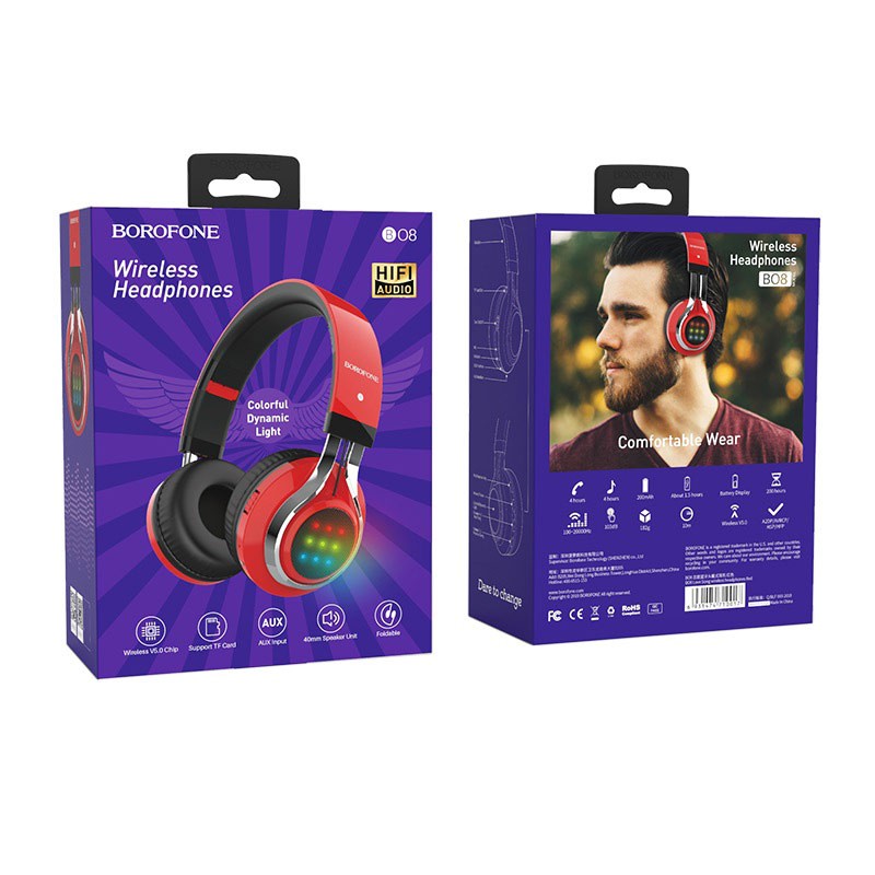BOROFONE Tai Nghe Trùm Tai Bluetooth BO8 Có Khe Cắm Thẻ Nhớ | BigBuy360 - bigbuy360.vn