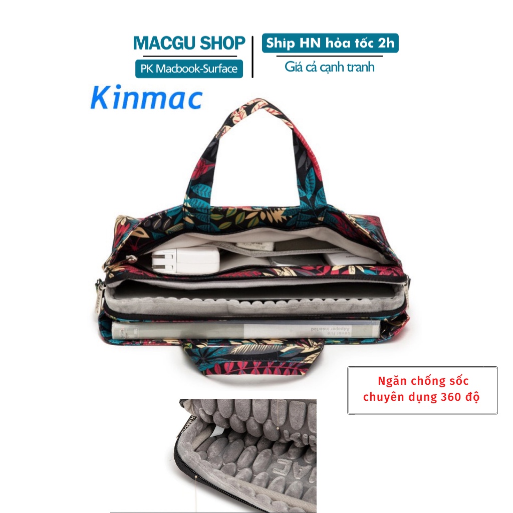 Túi đựng laptop, macbook chống sốc chống nước kinmac đủ size 13-17inch - KM04