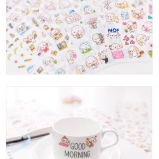 Set 6 tấm sticker cún con ST02