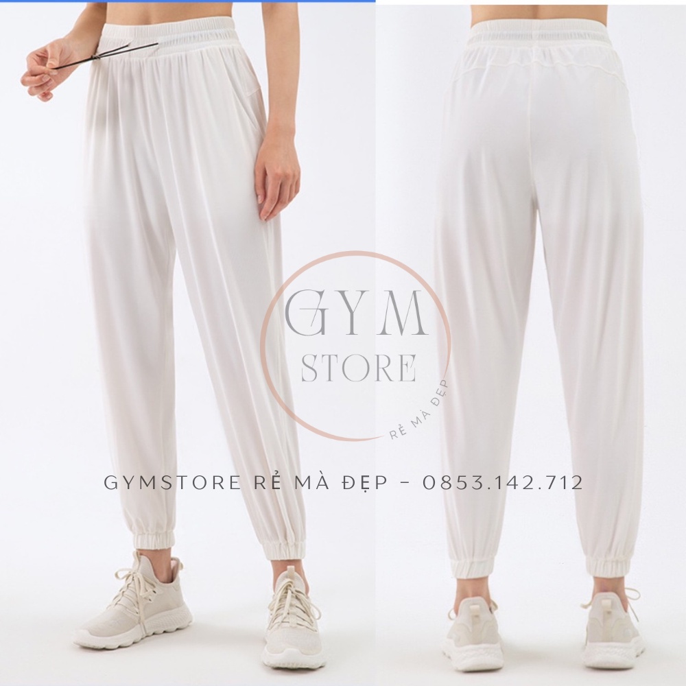 Quần Jogger Alibaba Ống Rộng Thể Thao Nữ Tập Gym Yoga❤️𝐇𝐀̀𝐍𝐆 𝐗𝐈̣𝐍❤️Vải Lưới Co Giãn Thoáng Mát Cực Tôn Dáng 𝐆𝐘𝐌𝐒𝐓𝐎𝐑𝐄 033