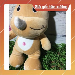 Gấu bông Tê Giác bông Thú bông ngộ nghĩnh đáng yêu dễ thương chất liệu vải cao cấp nhồi bông gòn an toàn
