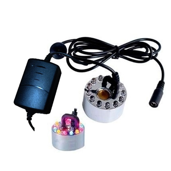 Máy Tạo Khói jeneca led nhiều màu tạo sương mù cho bể cá hòn non, tiểu cảnh trong bể cá