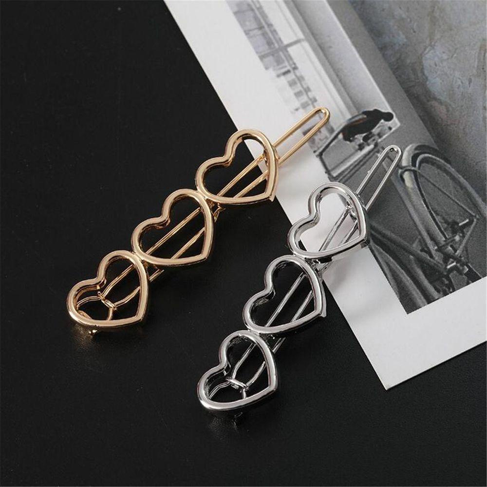 MXGOODS Kẹp Tóc Hình Trái Tim Phong Cách Hàn Quốc Cho Nữ
