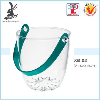 Xô Đá Nhựa Trong Acrylic Cao Cấp Fataco Việt Nam Đủ Size Kiểu Dáng Đa Dạng