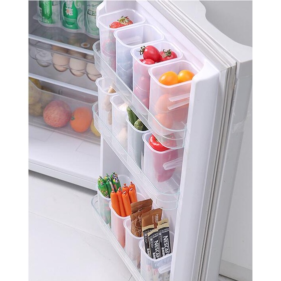 Hộp Đựng Đồ Đa Năng Gắn Cửa Tủ Lạnh Mới