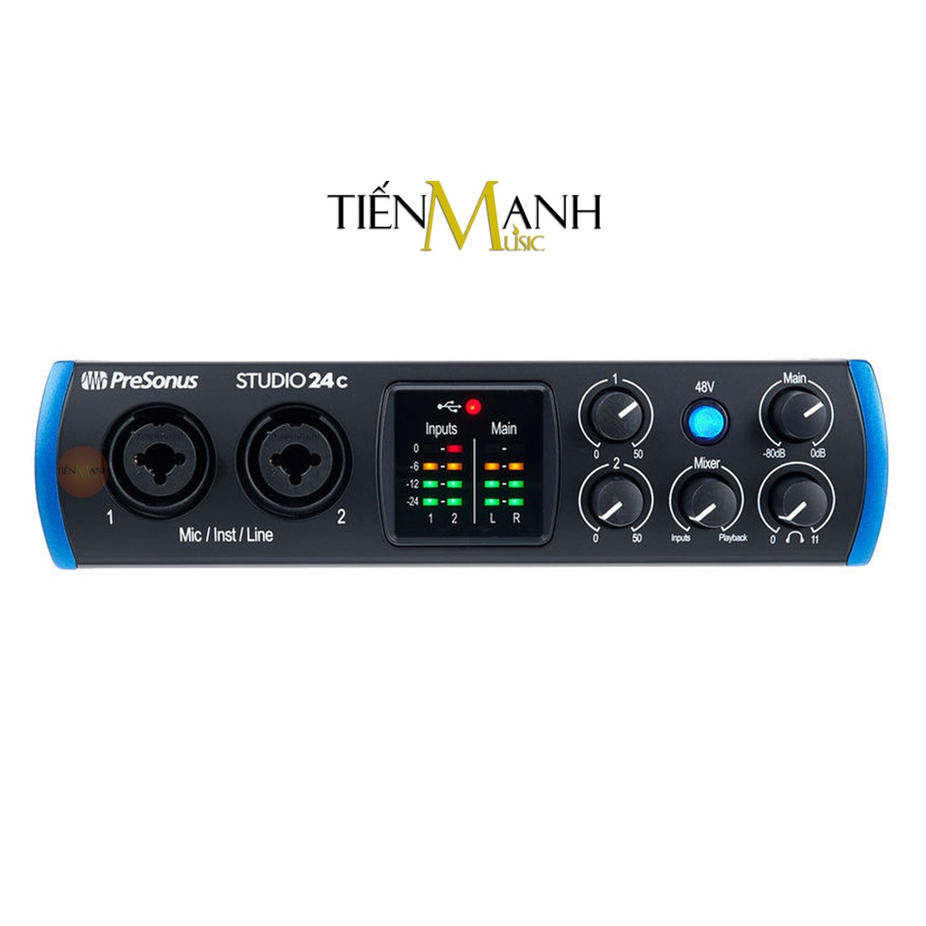 [Chính Hãng] Soundcard Presonus Studio 24C - Sound Card Bộ Thu Âm Thanh và Livestream Audio Interface 24 C