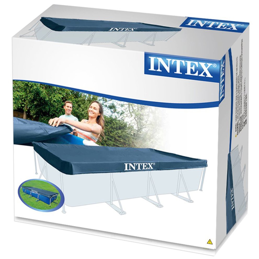 Tấm phủ bể khung kim loại chữ nhật Intex 28039