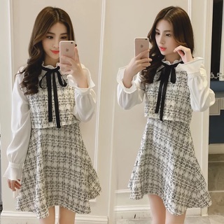 [ORDER] SET VÁY DẠ MIX SƠ MI ULLZANG 2018