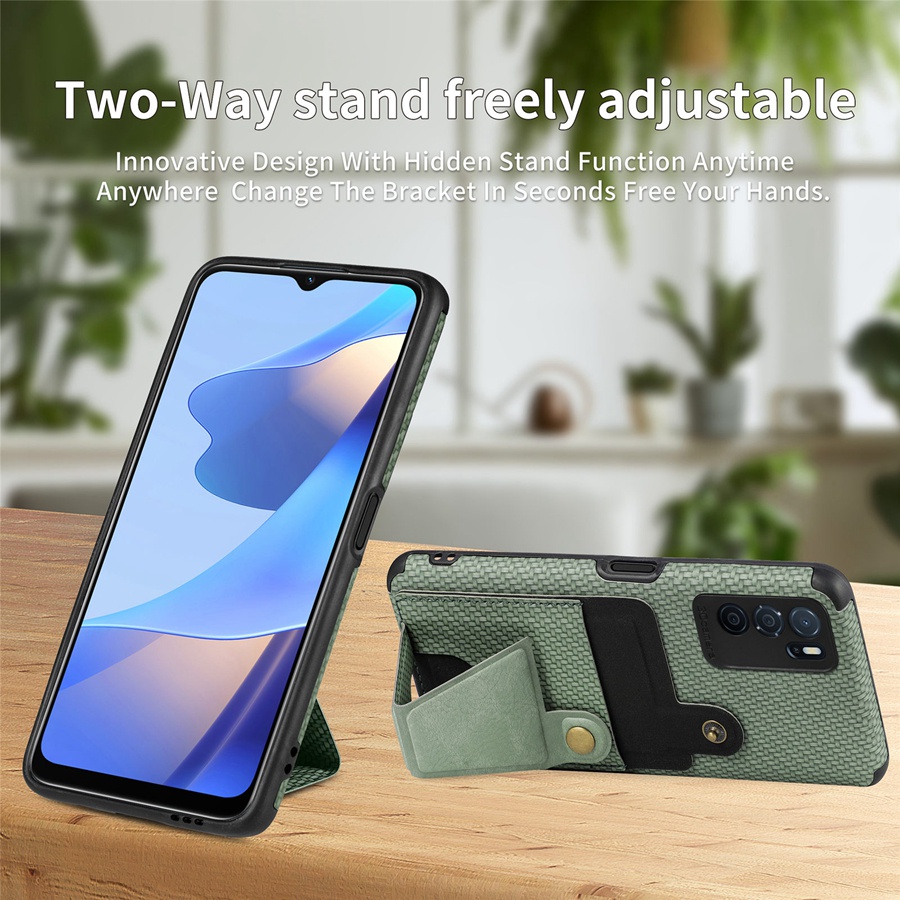 Ốp Điện Thoại Da PU Kèm Ngăn Đựng Thẻ Từ Tính Chống Sốc Sang Trọng Cho OPPO Reno 7 5G 6 Pro Plus 6 4G 4 Pro