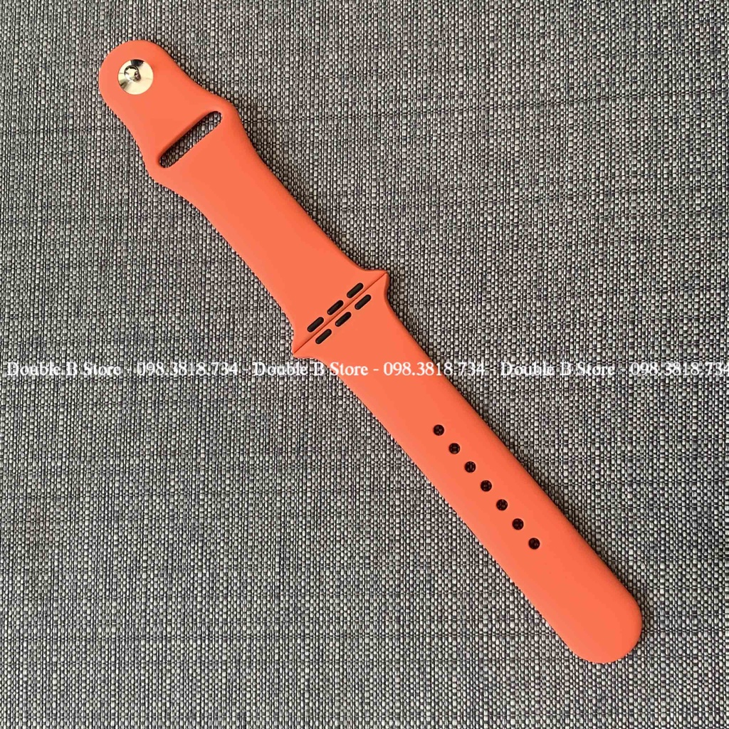 DÂY ĐỒNG HỒ MÀU CAM CAO SU APPLE WATCH SPORT BANDS CAO CẤP FULL SIZE 1 2 3 4 5 6