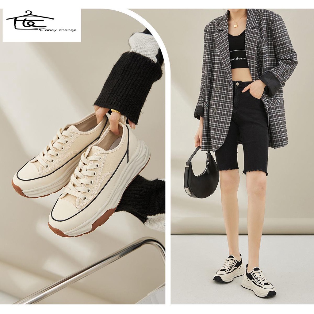 Giày Thể Thao Canvas Đế Dày Siêu Nhẹ Dễ Phối Đồ Hợp Thời Trang