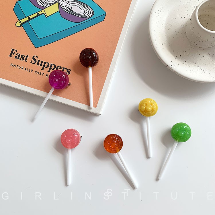 Ghim cài trang trí áo hình kẹo mút phong cách Nhật Bản đáng yêu B615