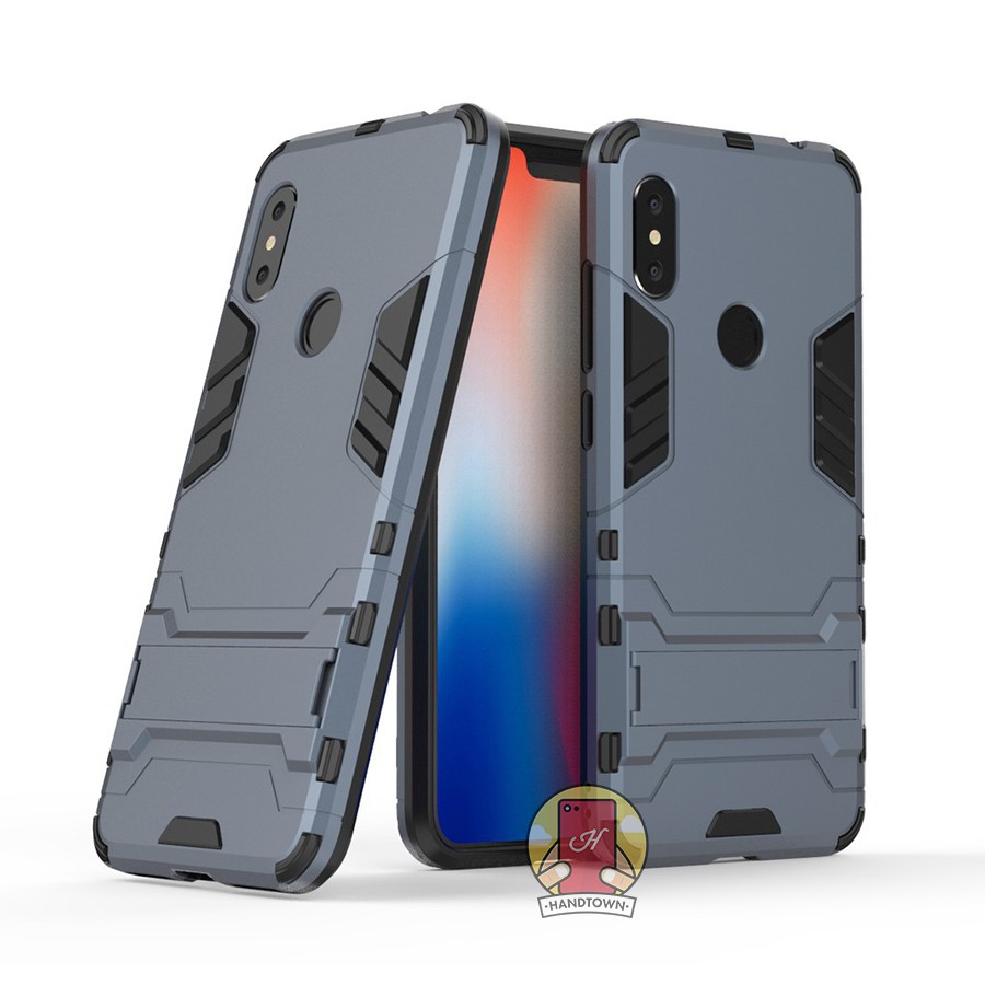 Ốp Lưng Cho Redmi Note 6 IRON - MAN Nhựa PC Cứng Viền Dẻo Chống Sốc