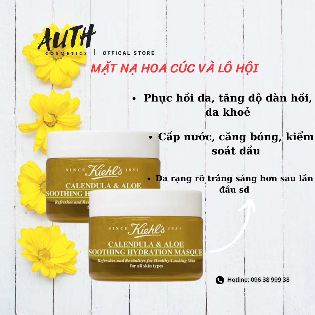 Mặt nạ hoa cúc Kiehls 14ml- Dưỡng da, cấp ẩm, làm dịu, phục hồi dấu hiệu da kích ứng, ửng đỏ, tăng độ rạng rỡ