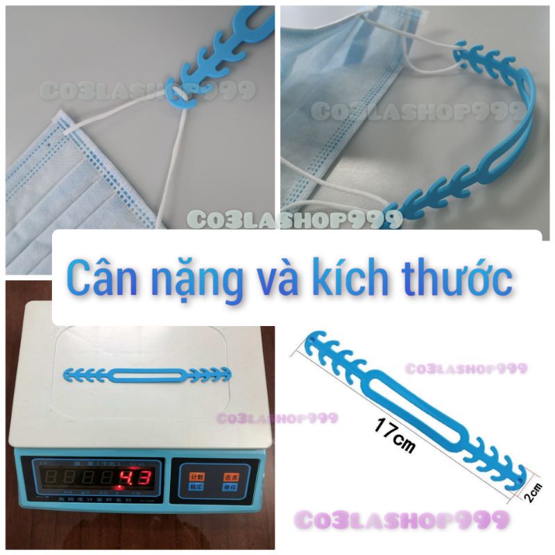Dây đeo khẩu trang chống đau tai, nhựa dẻo đàn hồi tốt, độ bền cao