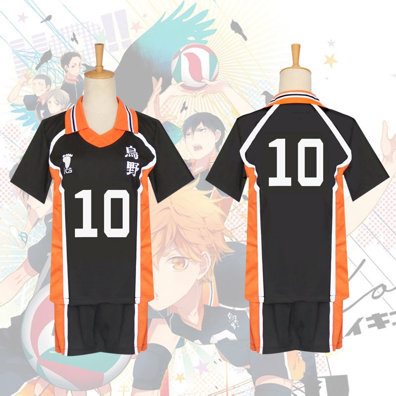 Bộ quần áo thể thao hóa trang nhân vật Anime Haikyuu Karasuno nhiều màu tùy chọn | BigBuy360 - bigbuy360.vn