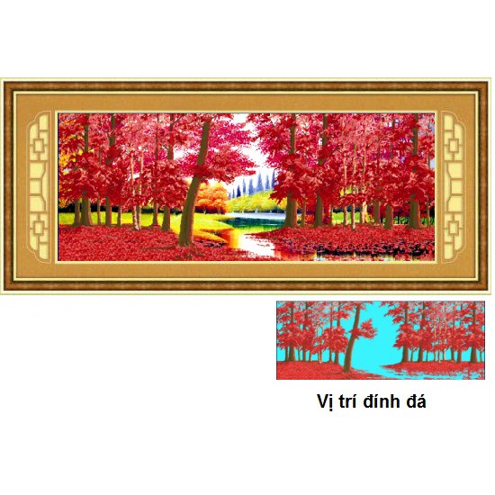 [SALE OFF] Tranh đính đá phong cảnh DF2071 kt(190x80 cm)