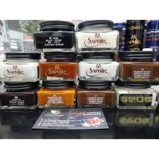 Kem dưỡng màu, đánh bóng giày da mdo creme 1925 75ml - xi đánh giày saphir