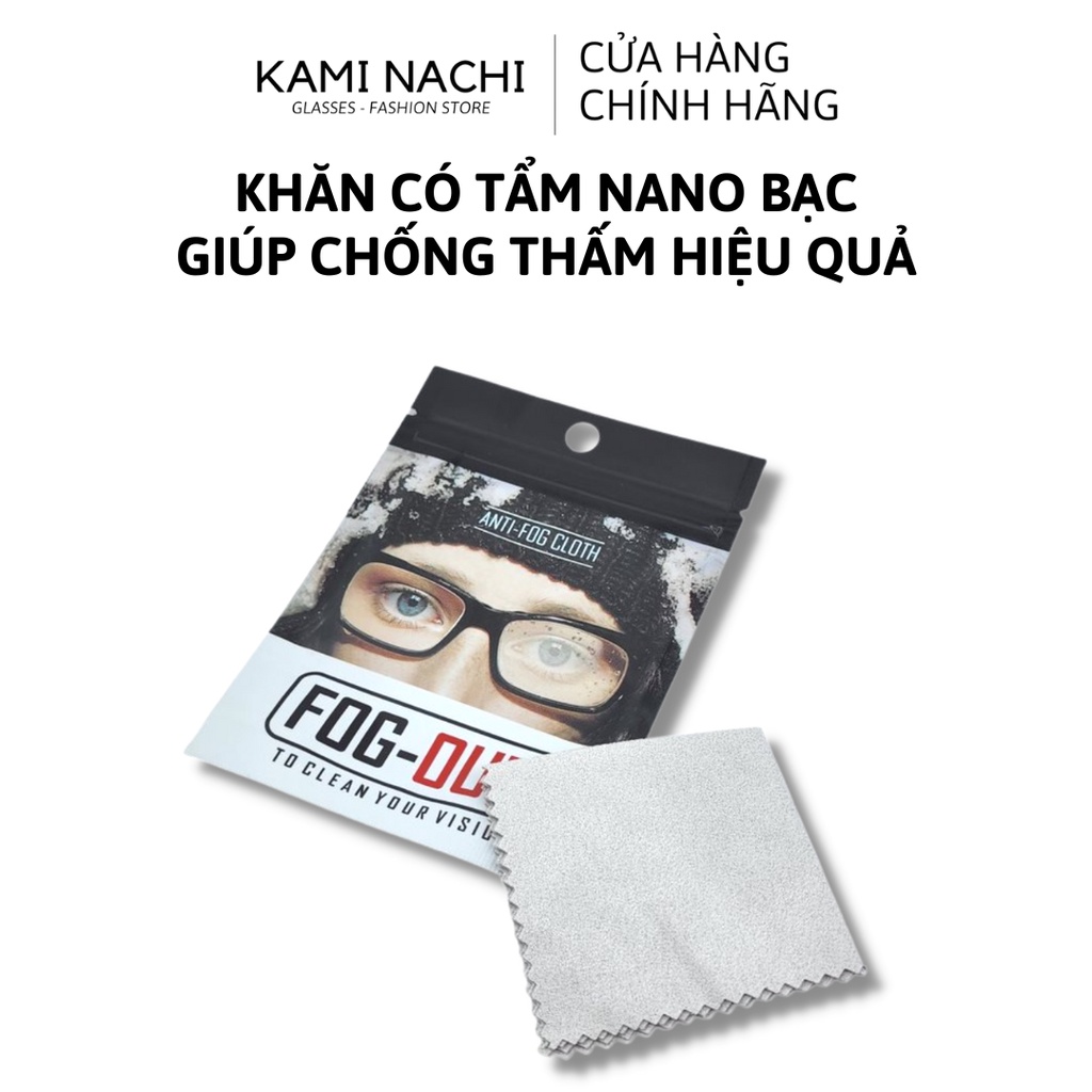 Khăn nano lau kính chính hãng loại 1 KAMI NACHI - Chống bám hơi nước, chống mờ sương cho kính