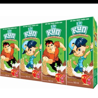 Sữa kun sô-cô-la 1vỉ x180ml