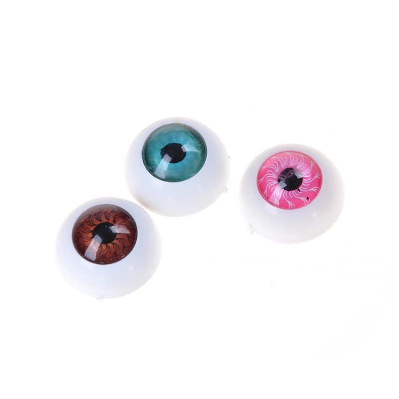 [superhomestore]10pcs(5pairs 20mm Half Round Doll Eyes Bjd Doll Troll Eye 3 Colors To Choose