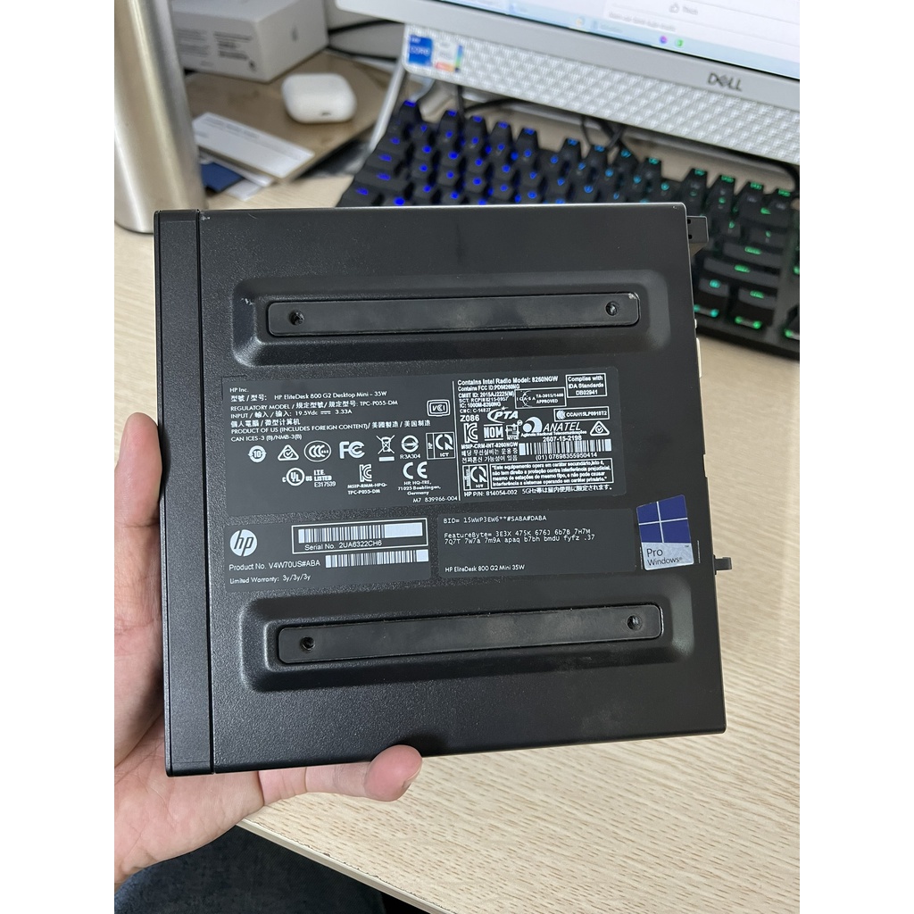 Mini PC nhỏ gọn HP 800 G2 Tiny i5 thế hệ 6 ram 8gb ssd 128gb win 10 bản quyền | BigBuy360 - bigbuy360.vn
