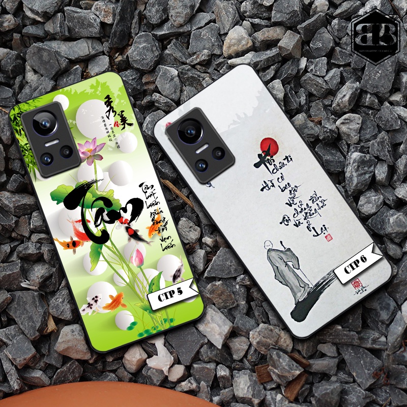 Ốp lưng kính cường lực Realme GT Neo 3 chữ thư pháp