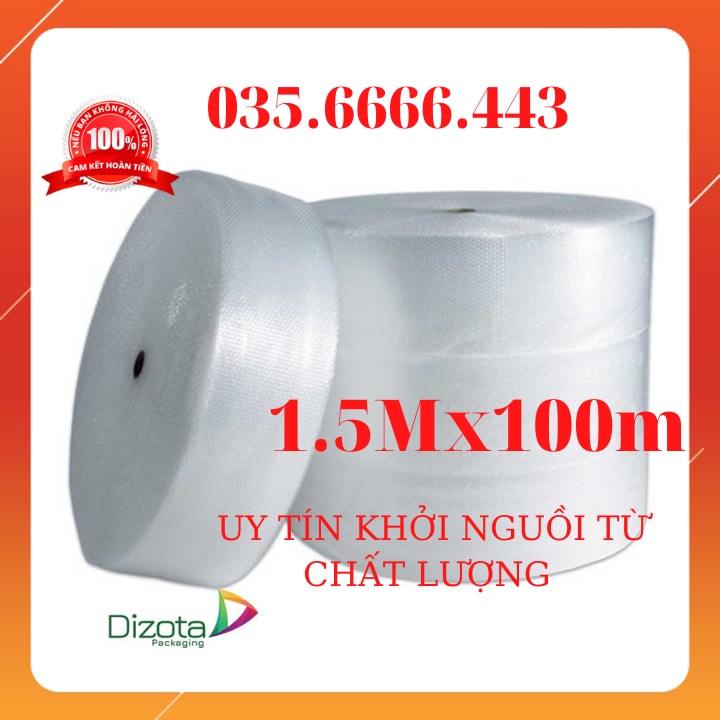 Cuộn Xốp Khí 1m5 - Màng Xốp Hơi - Xốp Nổ - Gói Hàng - Đóng Bọc Hàng - Chống Sốc Bóng Khí Xốp chống sốc gói hàng