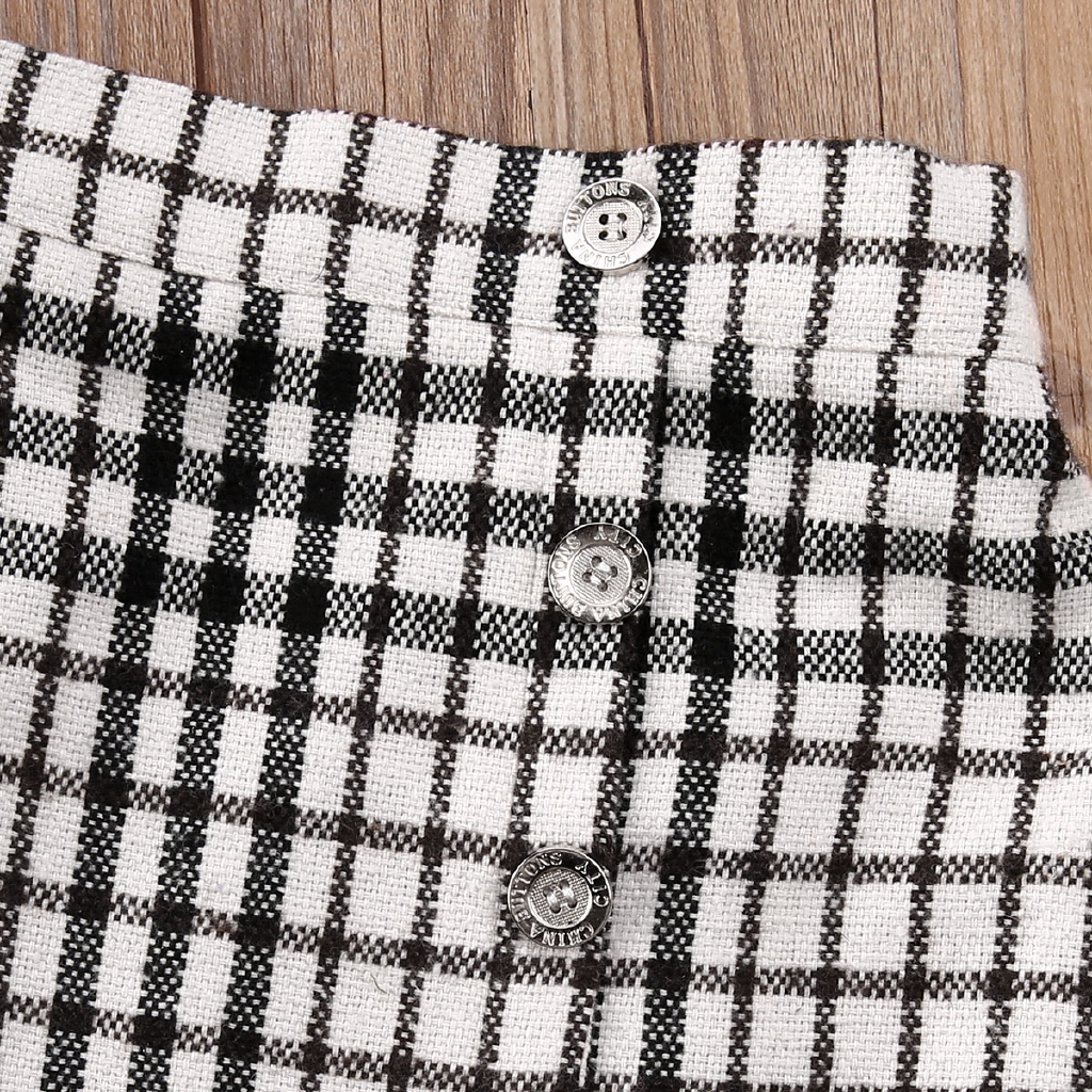 Set áo khoác và chân váy xòe dễ thương cho bé gái