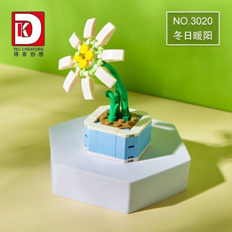 Lắp ráp mô hình Botanical Garden DK 3013-3020 châu cây cảnh mini trưng bày siêu dễ thương