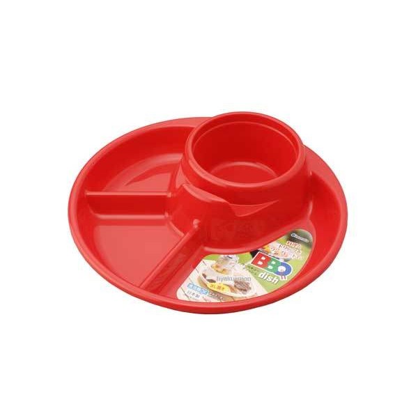 Khay ăn dặm blw Inomata Nhật Bản cho bé 4 ngăn để cốc thìa dĩa ăn dặm chính hãng 48766
