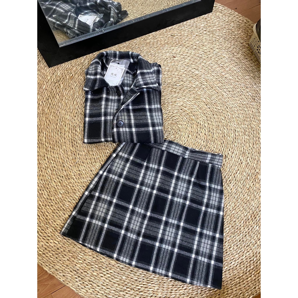 Set Dạ Nữ, Set áo dạ kèm chân váy dạ thu đông kiểu dáng Hàn Quốc tiểu thư(hàng sẵn/ ảnh thật) | BigBuy360 - bigbuy360.vn