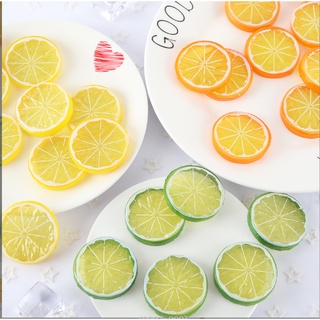 BÔNG SỨ TRẮNG / LÁT CHANH vàng, xanh trang trí chụp ảnh sản phẩm xinh lung linh