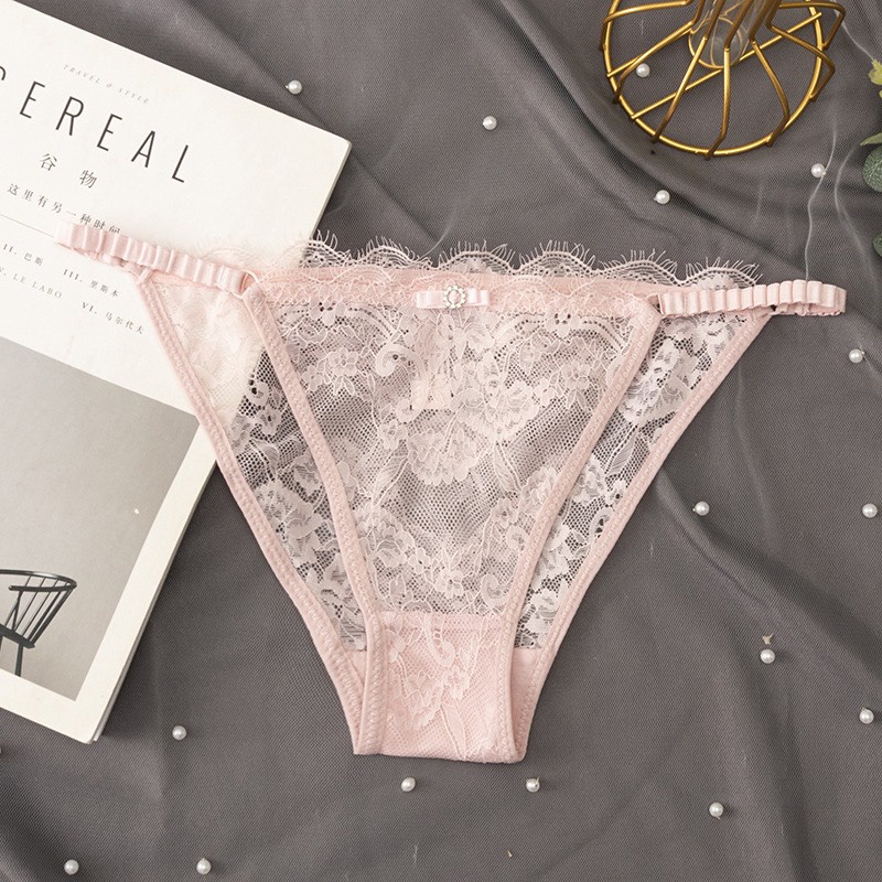 Quần Lót Nữ Ren Lọt Khe Sexy Chun Hông Gợi Cảm Ôm Dáng Tạo Đường Cong Quyến Rũ QL8001