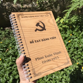 Sổ tay Đảng Viên- Đoàn viên- Notebook khắc theo yêu cầu - Mẫu sổ tay đẹp