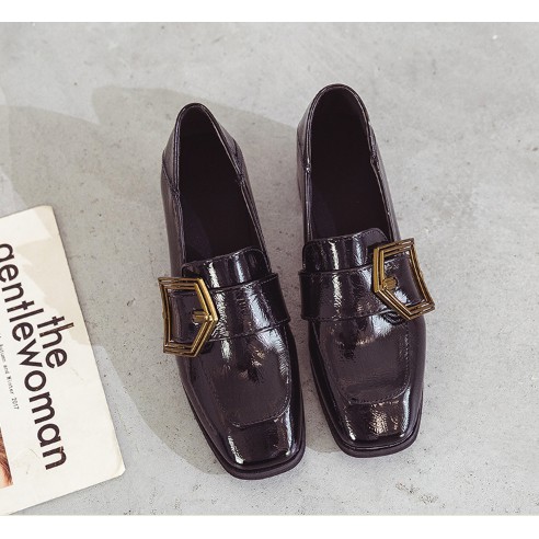 Giày Oxfort da bóng gót cao 5cm | BigBuy360 - bigbuy360.vn