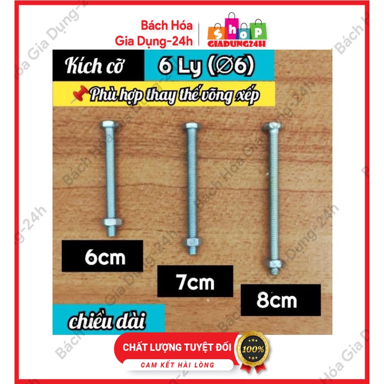 Bu lông  - tán - ốc - vít bắt võng / thay thế khi bị hỏng -Giadung24h