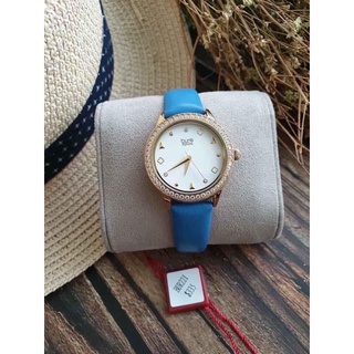 Đồng Hồ Nữ Burgi dây da case 34mm