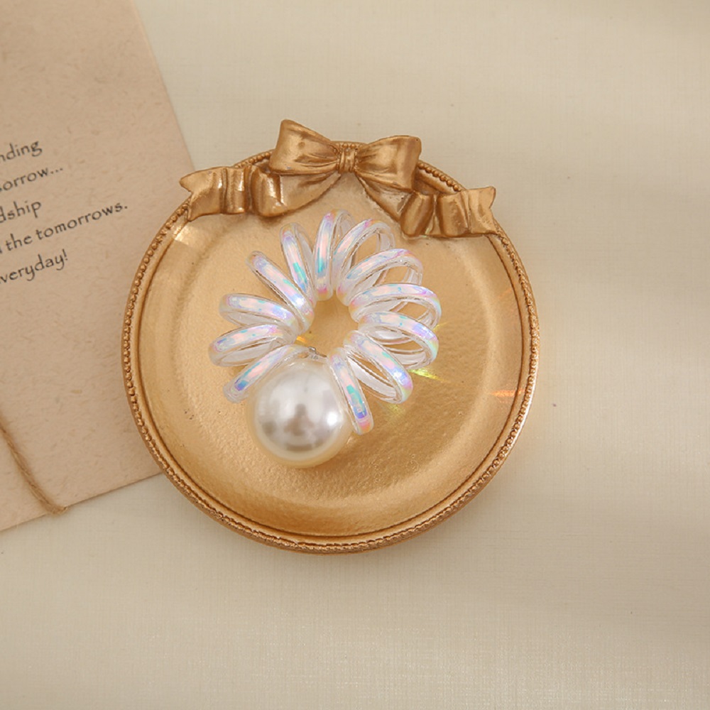 Dây buộc tóc đính ngọc trai giả xinh xắn cho nữ