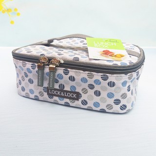 Hộp Cơm Chia Ngăn Lock&Lock LBF531 760ml Nhựa Tritan An Toàn Kèm Túi Giữ Nhiệt - Larva Store