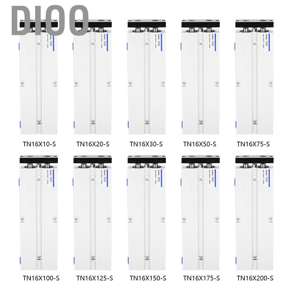 Bộ Xi Lanh Khí Nén Didoo Tn16 0.1 0.9mpa Bằng Hợp Kim Nhôm