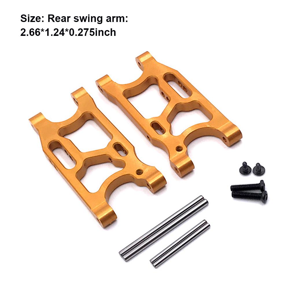 Set 2 Cánh Tay Xích Đu Bằng Kim Loại Thay Thế Cho Xe Hơi Điều Khiển Từ Xa WLtoys 144010 144001 144002 124016