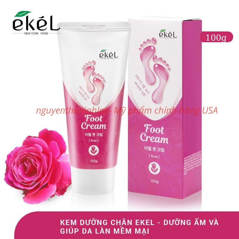Kem dưỡng da chân chiết xuất hoa hồng - EKEL FOOT CREAM ROSE 100g