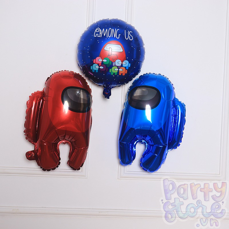 Bong bóng Among Us cỡ lớn trang trí sinh nhật cho bé trai bé gái