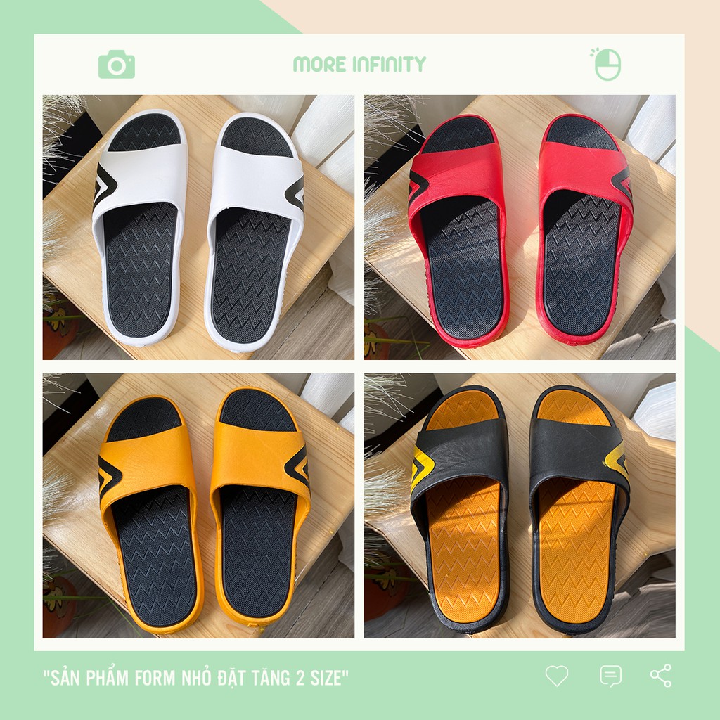 Dép nữ quai ngang đúc phối họa tiết tam giác siêu mềm, êm (Dép size nhỏ, tăng 2 size khi đặt) DEP01
