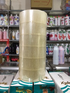 1 cây (6 cuộn) băng keo trong (2180g)