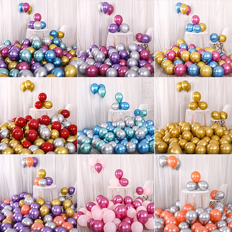 Set 10 Bong Bóng 12 Inch Trang Trí Tiệc Sinh Nhật Cho Bé