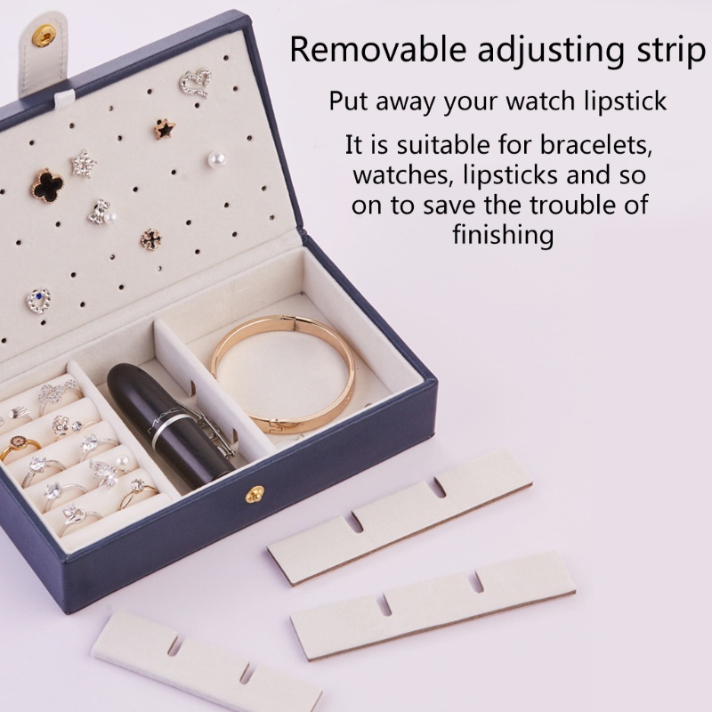 Hộp Đựng Trang Sức Giả Da 2 Tầng Chống Thấm Nước